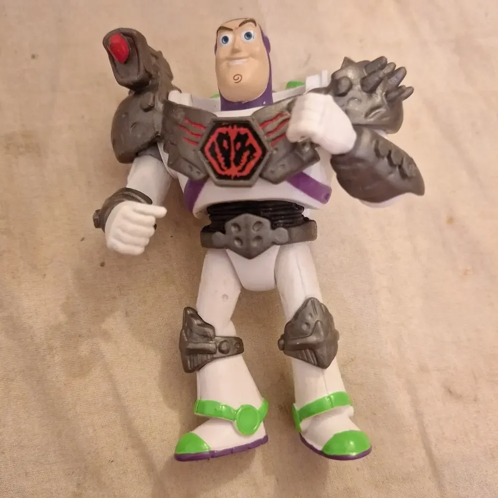 Disney Pixar Toy Story Buzz Lightyear Figure Time Forgot Battle Armor 4 In.